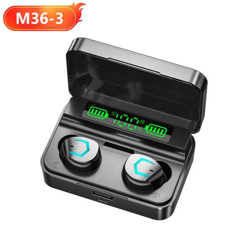 跨境私模新品m36无线蓝牙运动入耳式降噪tws蓝牙耳机工厂
